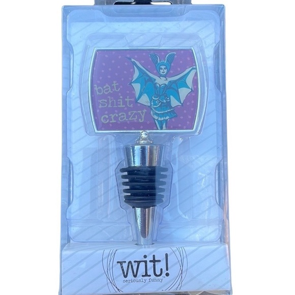 Bat Shi* Crazy Wine Stopper New - Picture 3 of 8